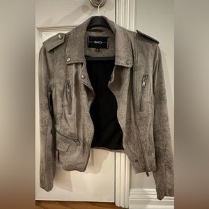 BNCI Nordstrom Gray Faux Suede Jacket